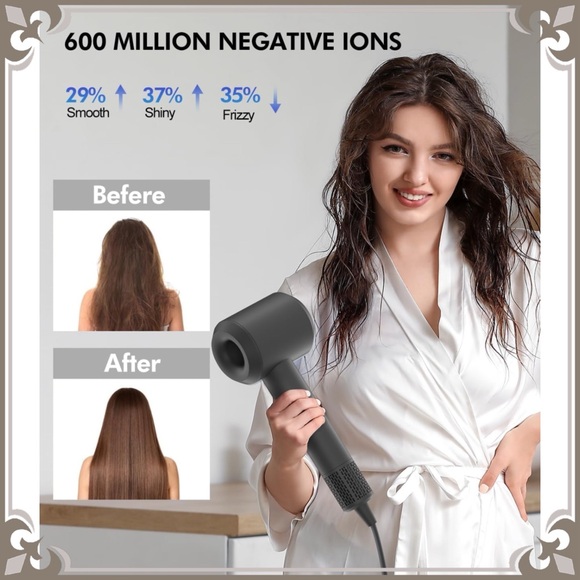 Negative Ionic Hair Blow Dryer High Speed Brushless Motor Hot & Cold Alternating - Picture 5 of 8